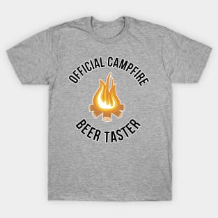 Official Campfire Beer Taster Funny Camping Drinking T-Shirt